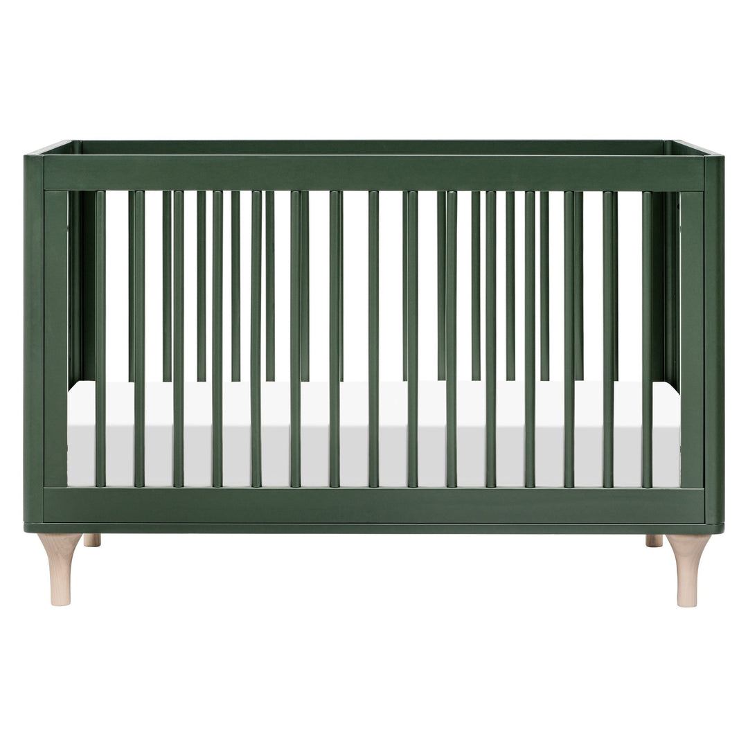 Babyletto - Lolly- 3-in-1 Convertible Crib with Toddler Bed Conversion Kit - Forest Green/ Washed Natural-Babyletto image