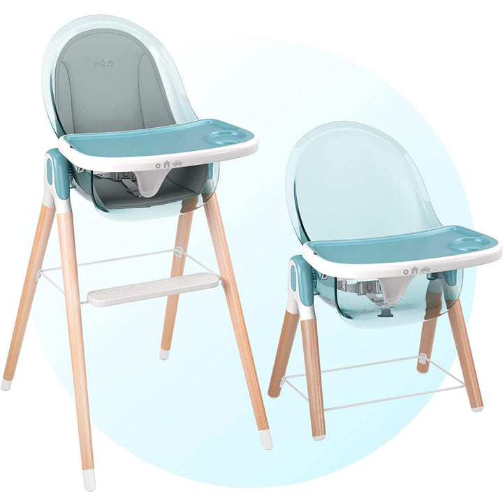 Children of Design - High Chair With Removable Cushion - Blue 1 image