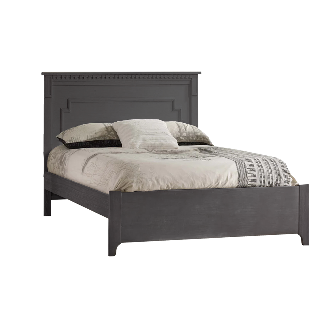 Natart - Ithaca Double Bed 54 Inch (Low profile footboard) - Grigio (Brushed)-Natart image