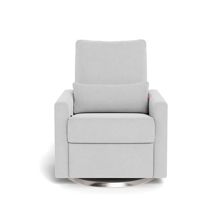 Monte design - Matera Glider Recliner - Performance Heathered-Monte design, Brushed Steel Swivel-Monte design, Ash-Monte design image
