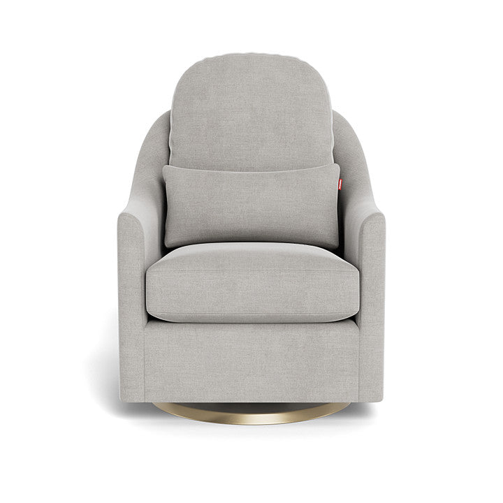 Monte design - Nessa Glider - Brushed Cotton-Linen-Monte design, Gold Swivel-Monte design, Smoke-Monte design image
