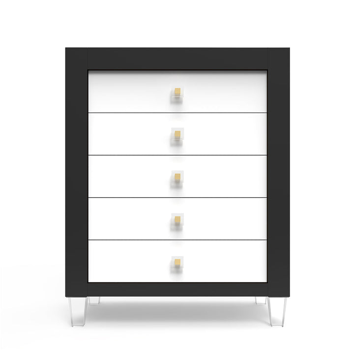 Romina - Millenario Tall Chest - Solid Black-Romina image