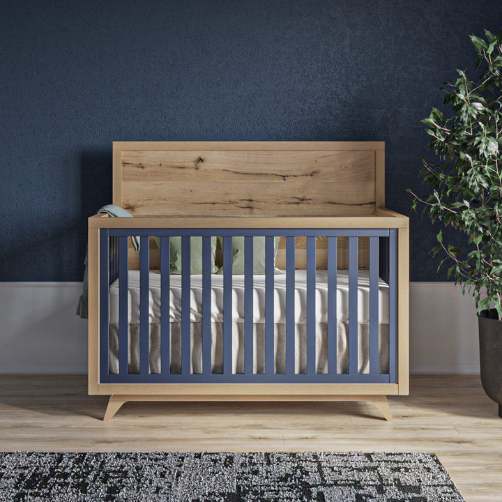 Romina - Uptown Convertible Crib - Navy-Romina image