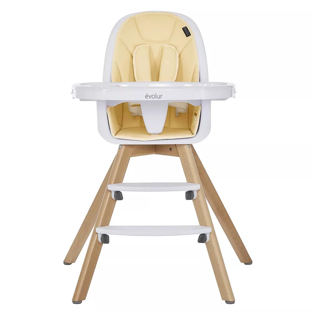 Evolur - Evolur Zoodle 2 in 1 Baby High Chair - Yellow-Evolur image