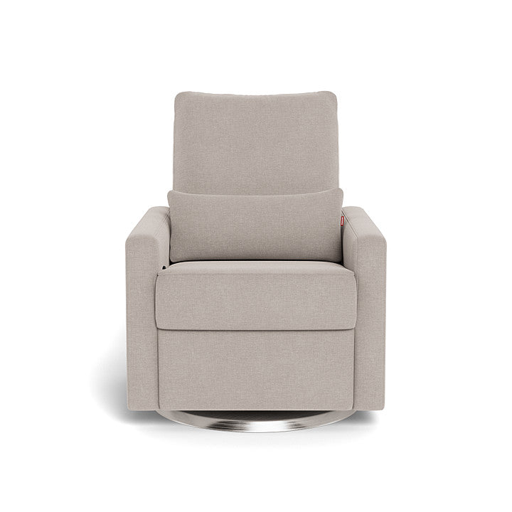 Monte design - Matera Glider Recliner - Performance Heathered-Monte design, Brushed Steel Swivel-Monte design, Sand-Monte design image