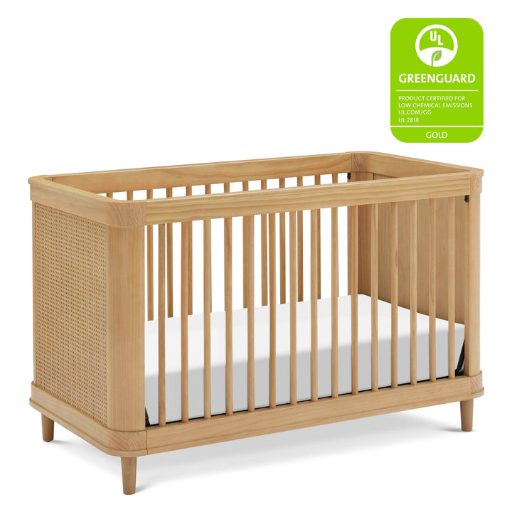 Namesake - Marin with Cane 3-in-1 Convertible Crib - Honey/Honey Cane-Namesake image
