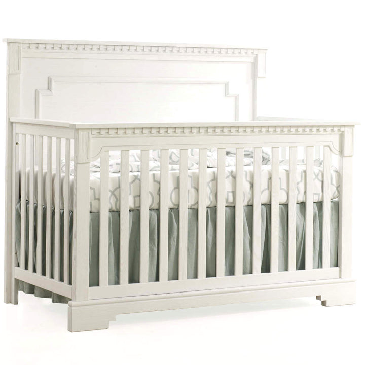 Natart - ITHACA 5-IN-1 CONVERTIBLE CRIB - White -Natart image