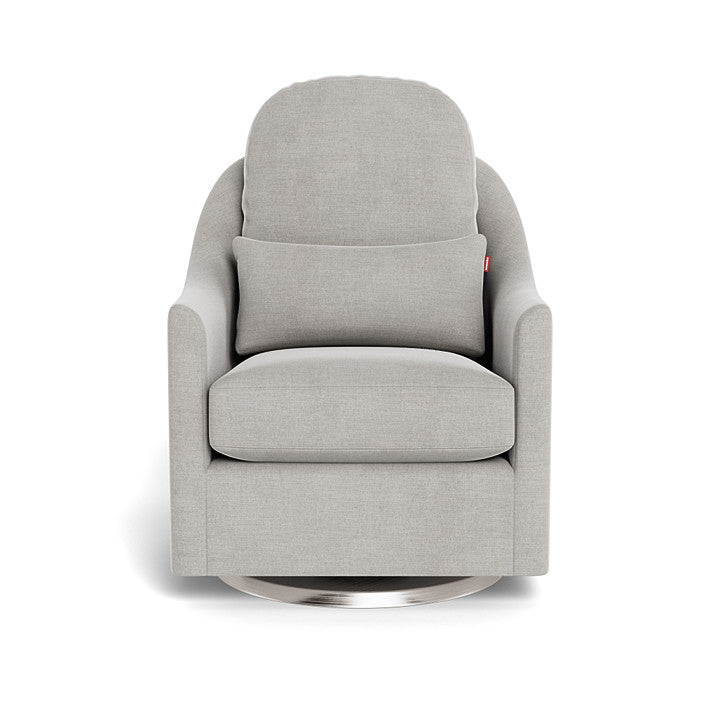 Monte design - Nessa Glider - Brushed Cotton-Linen-Monte design, Brushed Steel Swivel-Monte design, Smoke-Monte design image