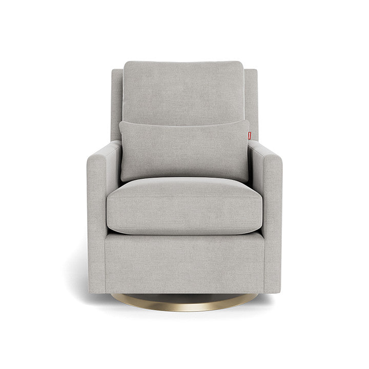 Monte design - Como Glider - Brushed Cotton-Linen-Monte design, Gold Swivel-Monte design, Smoke-Monte design image