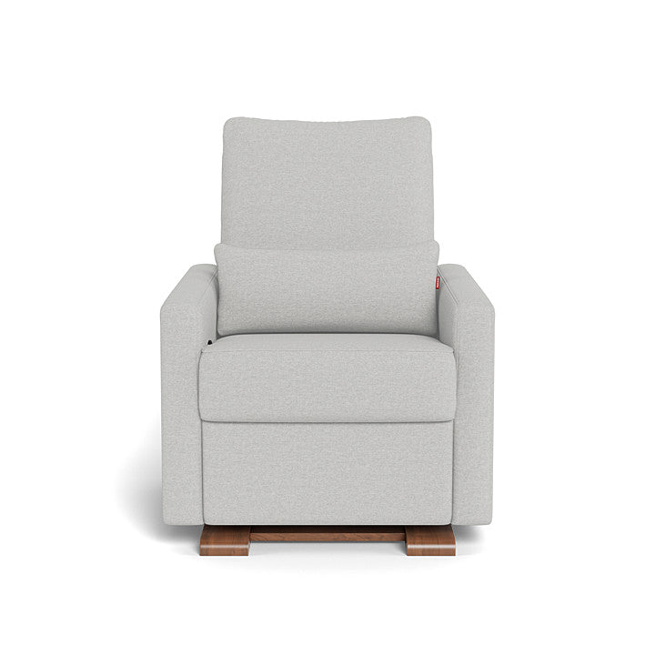 Monte design - Matera Glider Recliner - Performance Heathered-Monte design, Walnut-Monte design, Fog grey-Monte design image