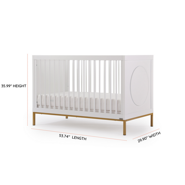 Dadada - Cambridge 3-in-1 Convertible Crib (Toddler Rail Included) image 6