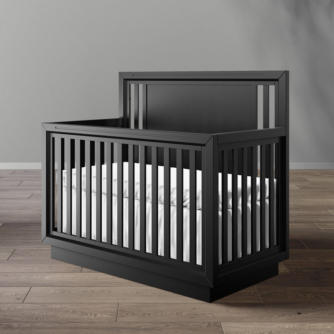 Romina - Quadro Convertible Crib - Solid Black-Romina image