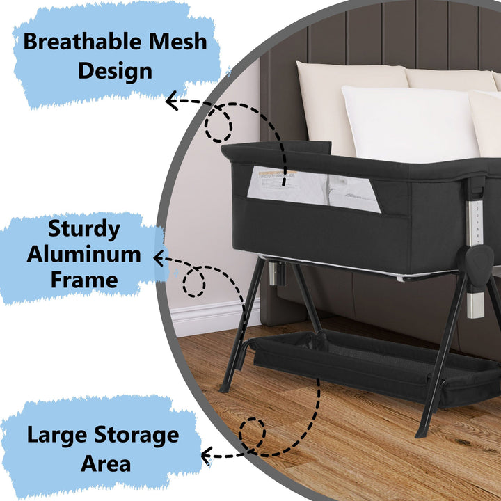 Dream on Me - Lilly Bassinet &amp; Bedside Sleeper image 3
