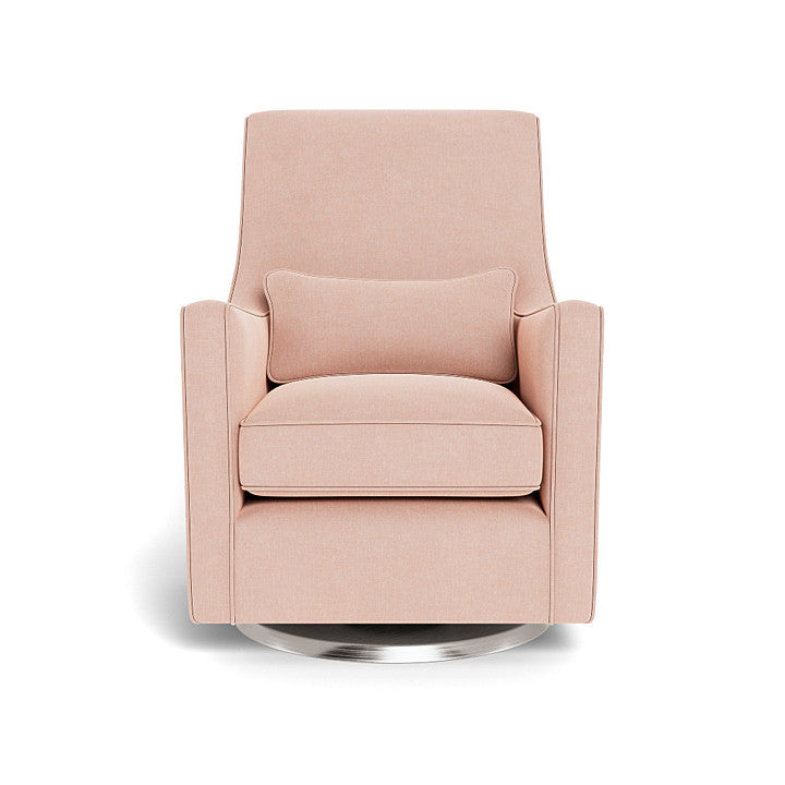 Monte design - Luca Glider - Performance Heathered-Monte design, Brushed Steel Swivel-Monte design, Petal Pink-Monte design image