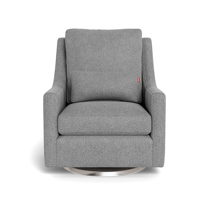 Monte design - Vera Glider - Performance Weave-Monte design, Brushed Steel Swivel-Monte design, Pepper Grey-Monte design image
