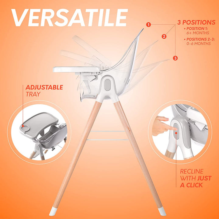 Children of Design - High Chair With Removable Cushion image 5