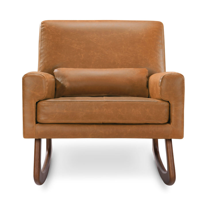 Babyletto - Sleepytime - Vegan Leather-Babyletto, Vegan Tan Leather with Walnut Legs-Babyletto image