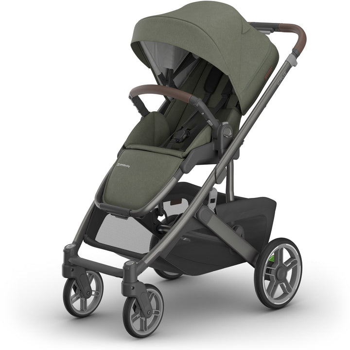 UPPAbaby Cruz V3 stroller in Evelyn, Meadow Green