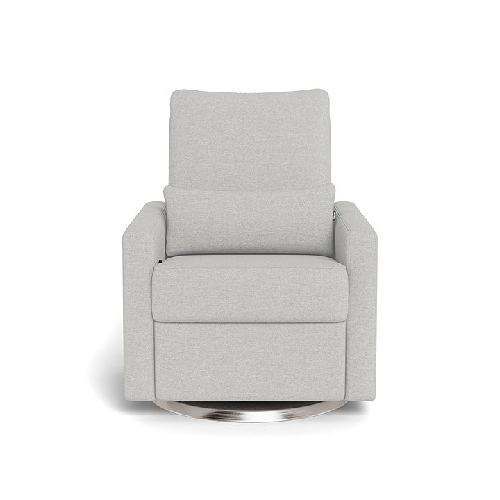 Monte design - Matera Glider Recliner - Performance Heathered-Monte design, Brushed Steel Swivel-Monte design, Fog grey-Monte design image