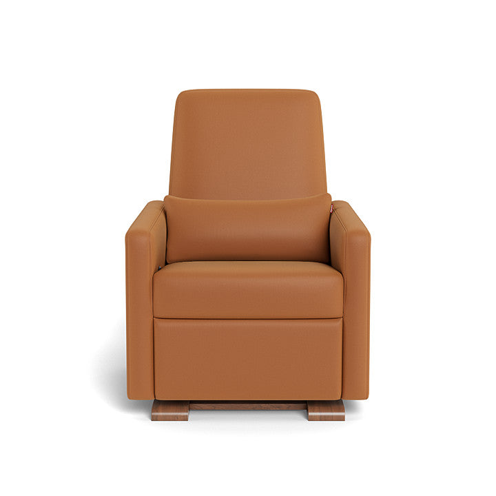 Monte design - Grano Glider Recliner - Enviroleather-Monte design, Walnut-Monte design, Tan Enviroleather-Monte design image
