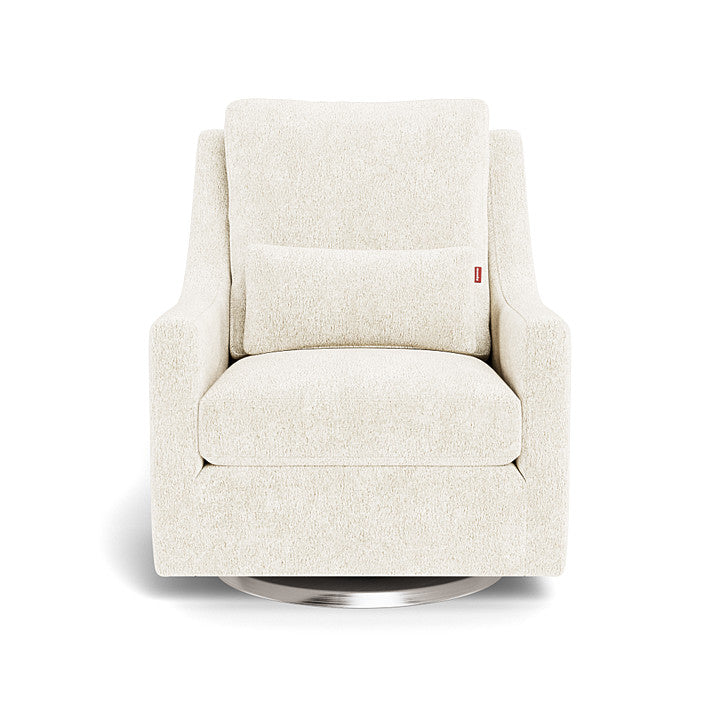 Monte design - Vera Glider - Performance Faux Sheepskin-Monte design, Brushed Steel Swivel-Monte design, Faux Sheepskin-Monte design image