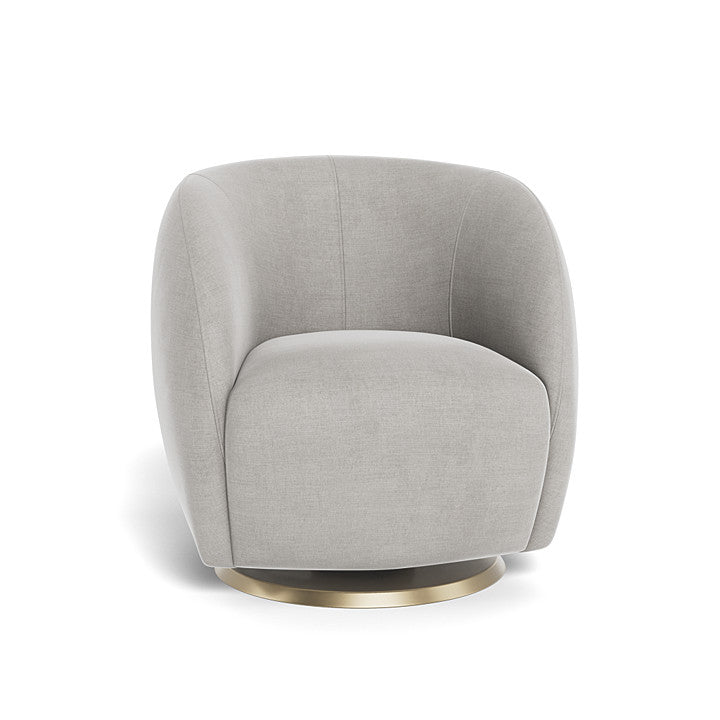 Monte design - Gem Swivel Glider - Brushed Cotton-Linen-Monte design, Gold Swivel-Monte design, Smoke-Monte design image