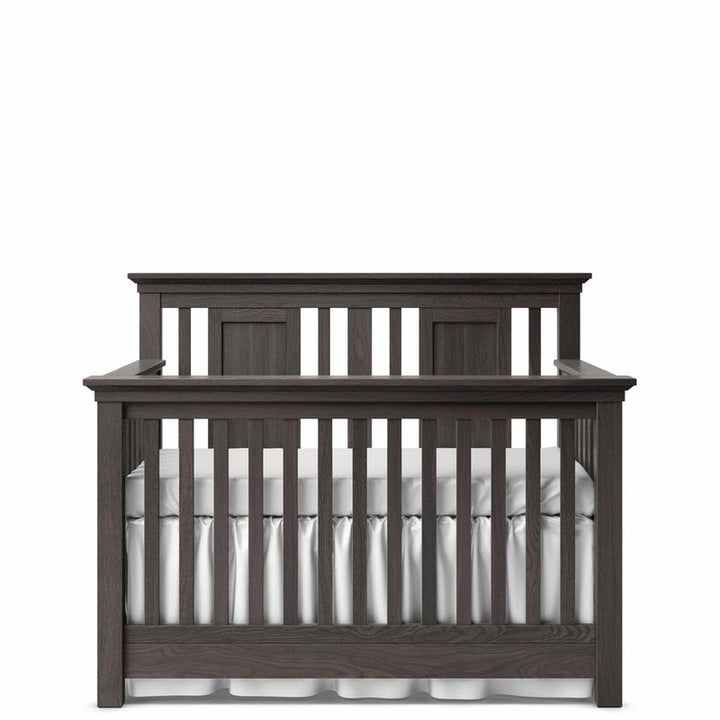 Romina - Karisma Convertible Crib / Open Back - Oil Grey-Romina image