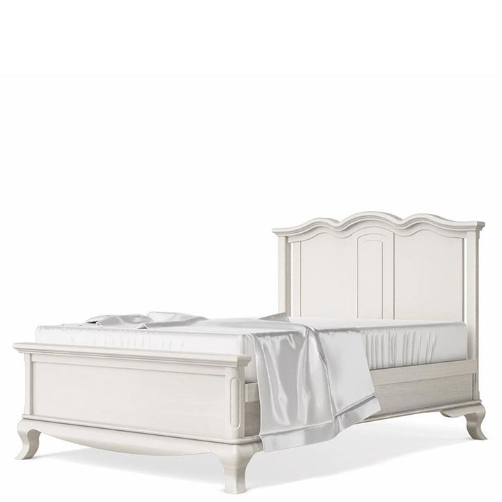 Romina - Cleopatra Full Bed / Solid Back - Washed White-Romina image