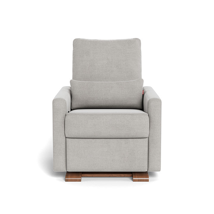 Monte design - Matera Glider Recliner - Brushed Cotton-Linen-Monte design, Walnut-Monte design, Smoke-Monte design image