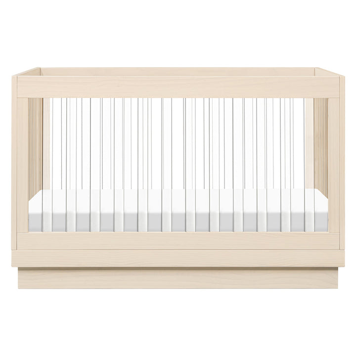 Babyletto - Harlow- Acrylic 3-in-1 Convertible Crib with Toddler Bed Conversion Kit - Washed Natural-Babyletto image
