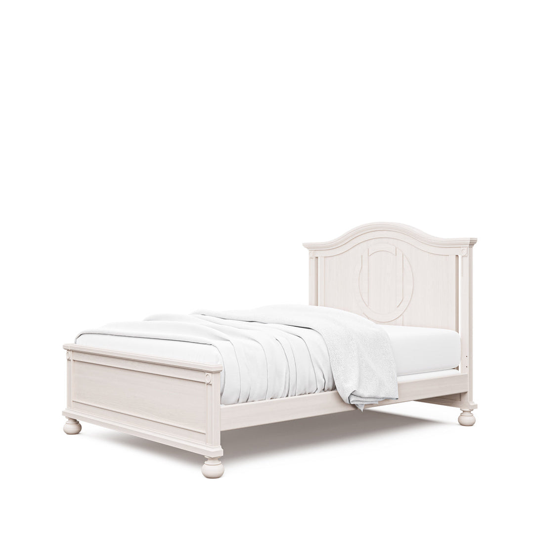 Romina - Dakota Full Bed / Solid Back - Washed White-Romina image