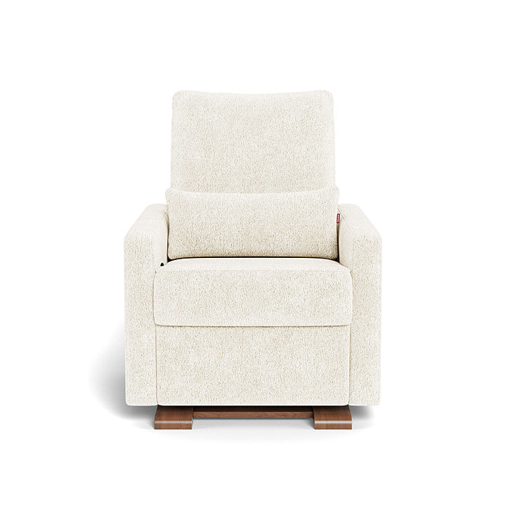 Monte design - Matera Glider Recliner - Performance Faux Sheepskin-Monte design, Walnut-Monte design, Faux Sheepskin-Monte design image