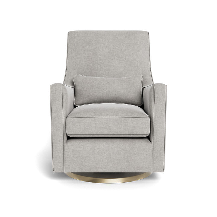 Monte design - Luca Glider - Brushed Cotton-Linen-Monte design, Gold Swivel-Monte design, Smoke-Monte design image