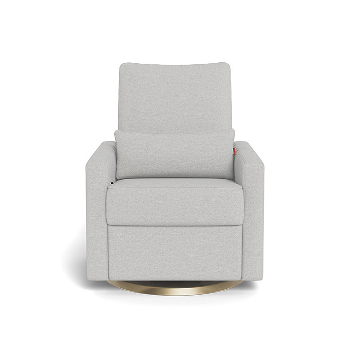Monte design - Matera Glider Recliner - Performance Heathered-Monte design, Gold Swivel-Monte design, Fog grey-Monte design image