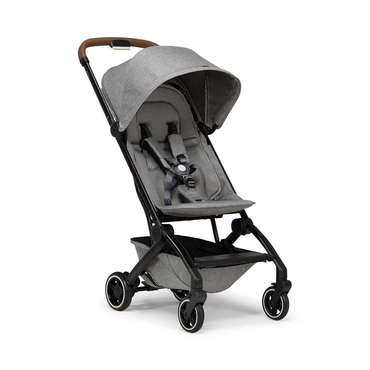 Joolz - Aer+ - Delightful Grey-Joolz, Brown Leather-Joolz image