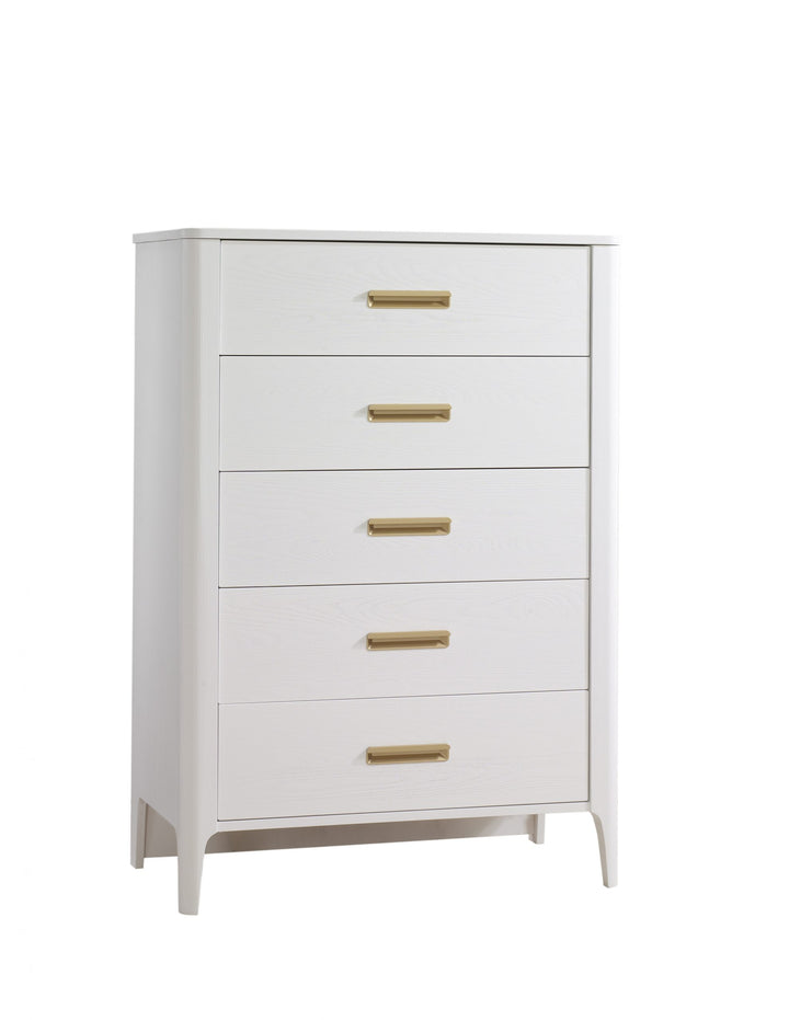 Natart - Palo 5 Drawer Tall Chest - White -Natart image