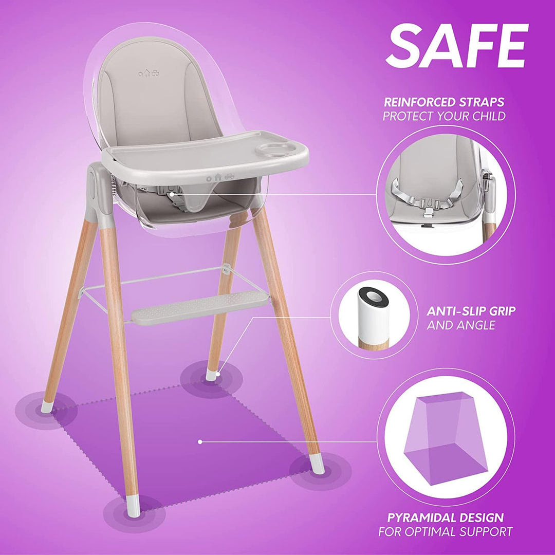 Children of Design - High Chair With Removable Cushion image 6