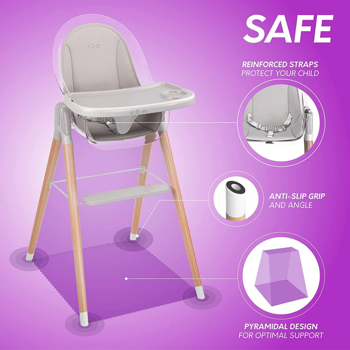 Children of Design - High Chair With Removable Cushion image 6