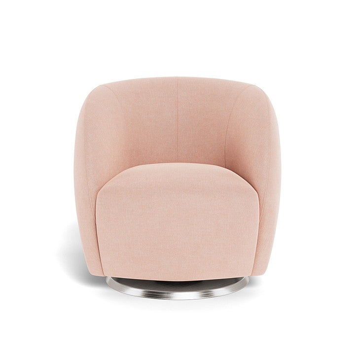 Monte design - Gem Swivel Glider - Performance Heathered-Monte design, Brushed Steel Swivel-Monte design, Petal Pink-Monte design image