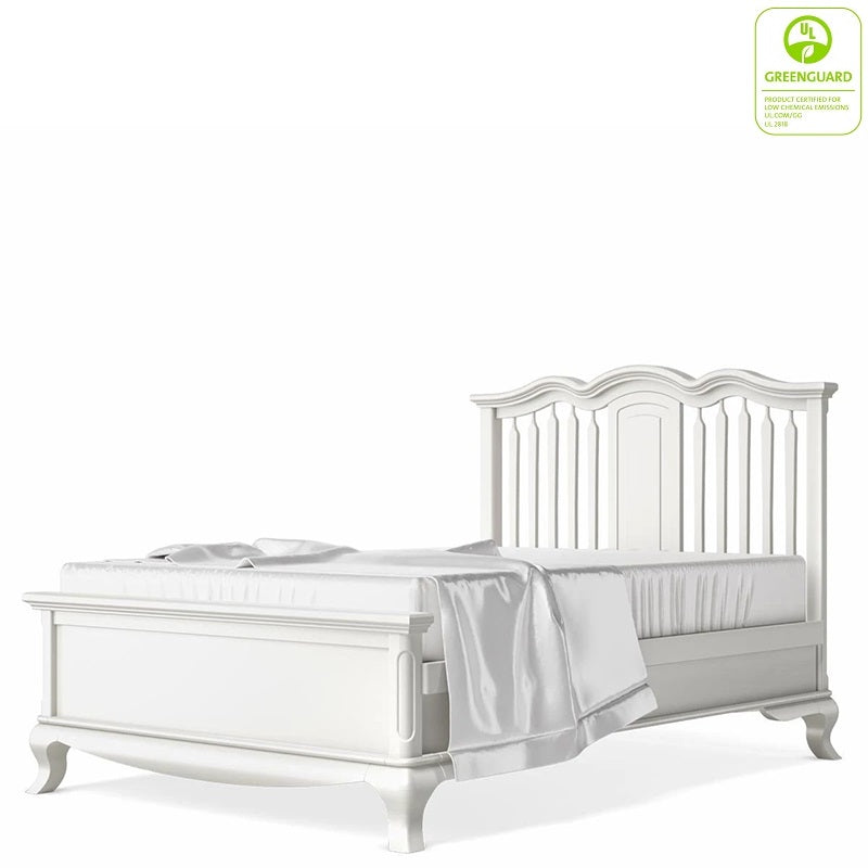Romina - Cleopatra Full Bed - Solid White-Romina image