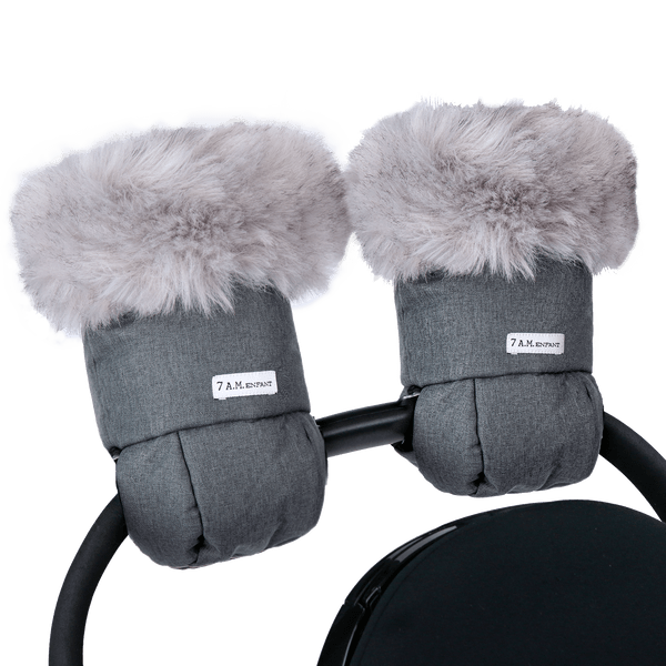 7am Enfant - Warmmuffs - Heather Grey Dark-7am Enfant image