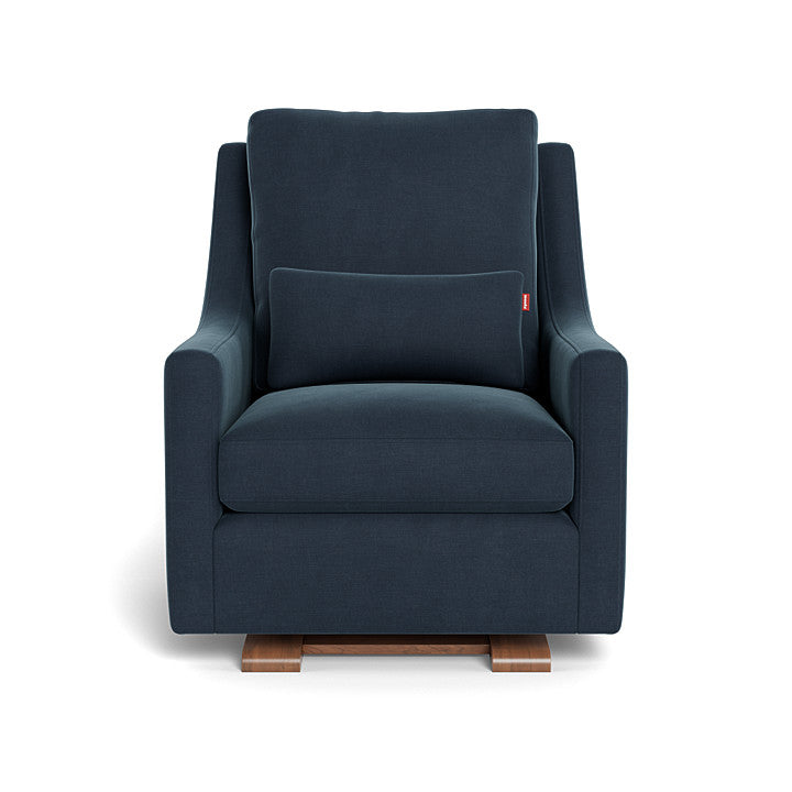 Monte design - Vera Glider - Brushed Cotton-Linen-Monte design, Walnut-Monte design, Midnight Blue-Monte design image