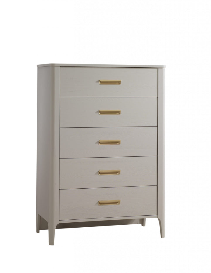 Natart - Palo 5 Drawer Tall Chest - Dove-Natart image