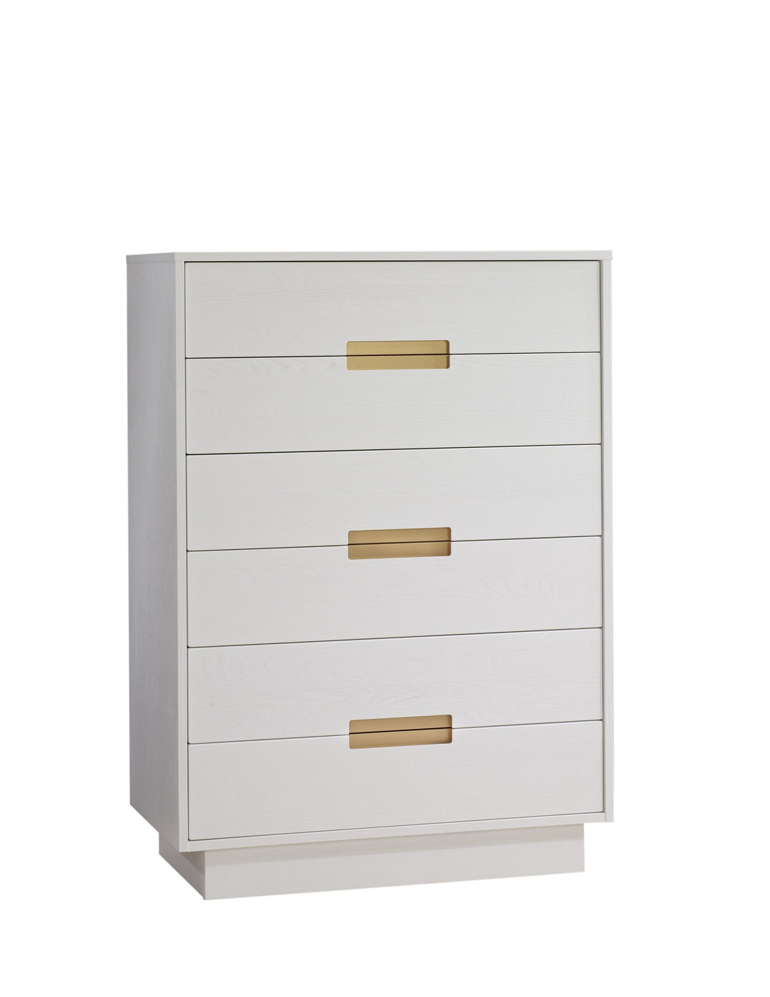 Natart - Como 6 Drawer Tall Chest (with 6 drawers instead of only 5) - White (Como Classic)-Natart image