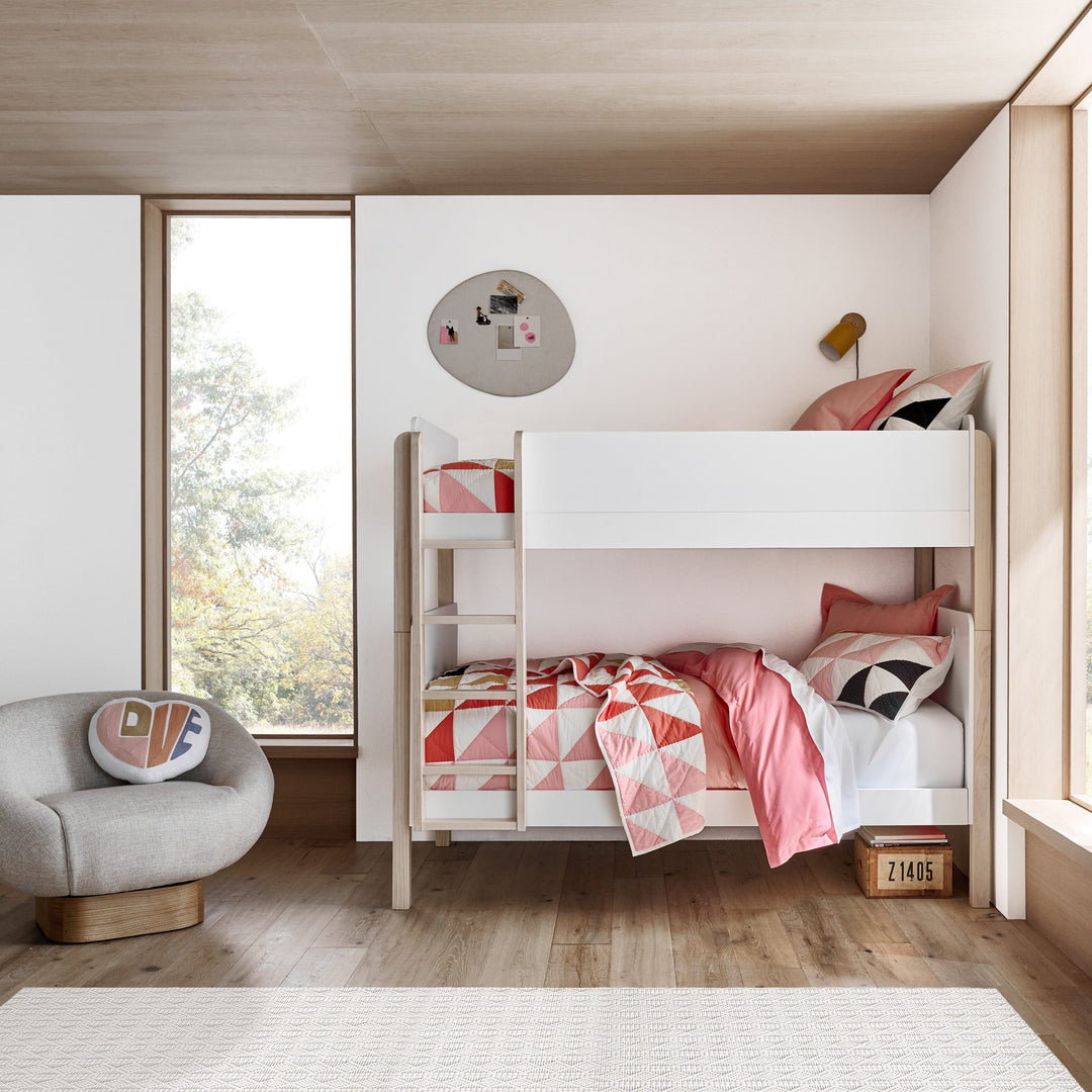 Babyletto - Tiptoe Bunkbed - White / Washed Natural-Babyletto image