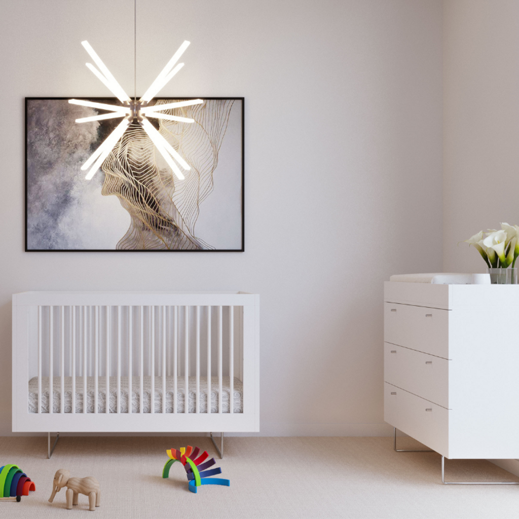 Spot on Square - Alto Crib - White image
