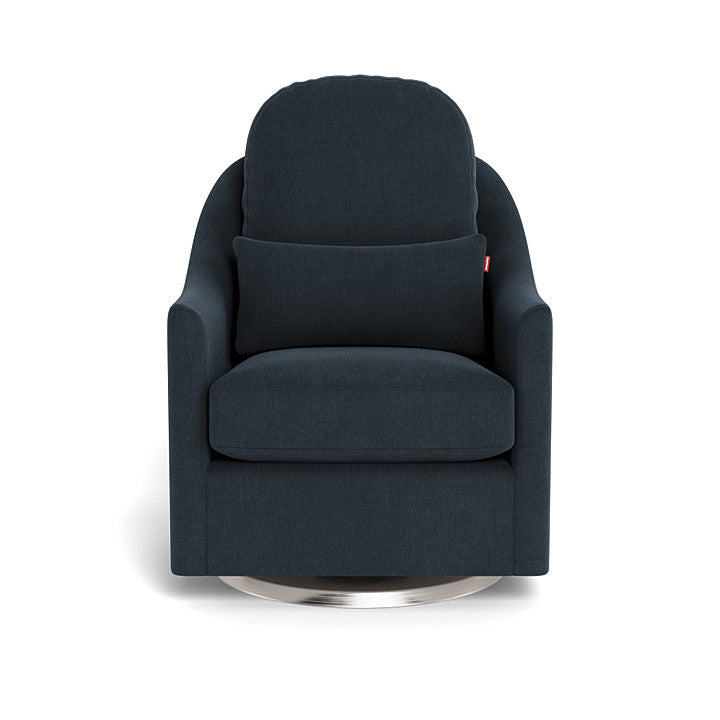 Monte design - Nessa Glider - Performance Heathered-Monte design, Brushed Steel Swivel-Monte design, Deep Navy-Monte design image