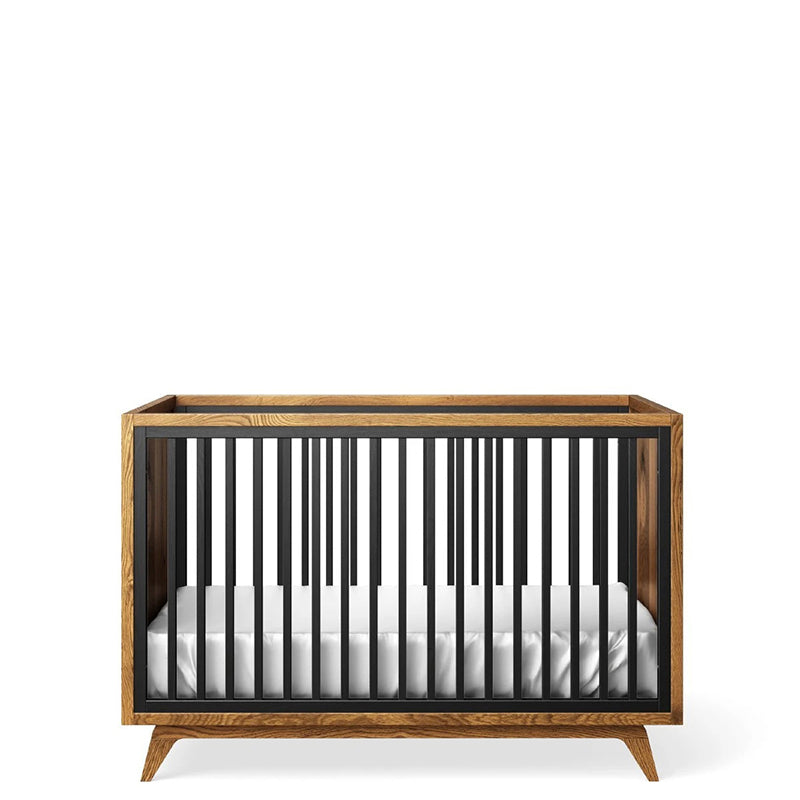 Romina - Uptown Classic Crib - Solid Black-Romina image