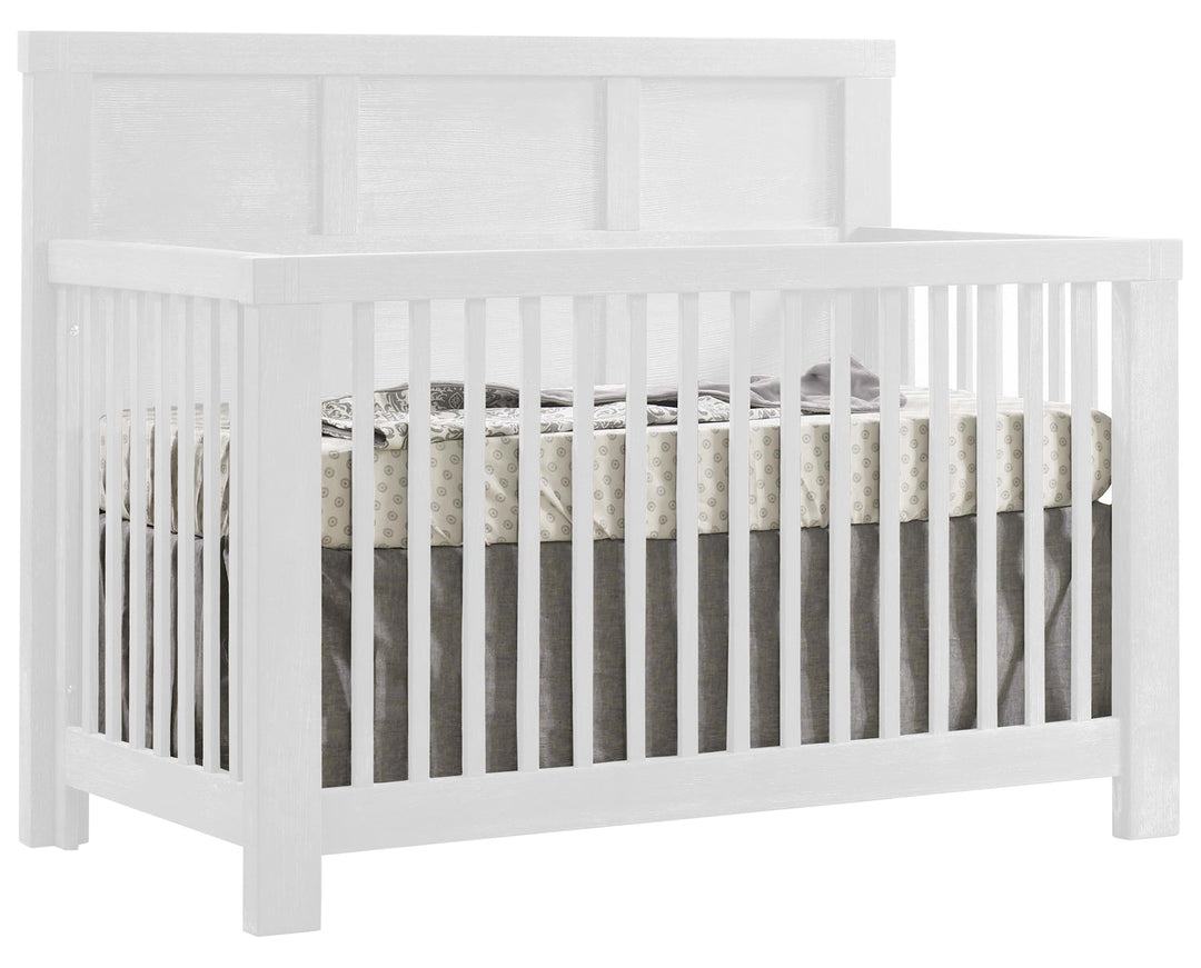 Natart - Rustico 5-in-1 Convertible Crib - White -Natart image