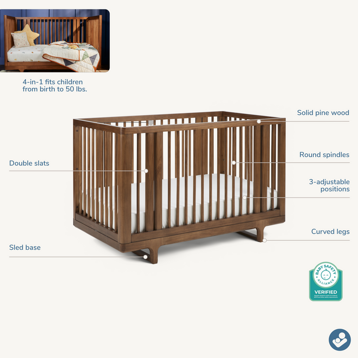 Maxi Cosi Embraced Forms 4-in-1 Convertible Crib